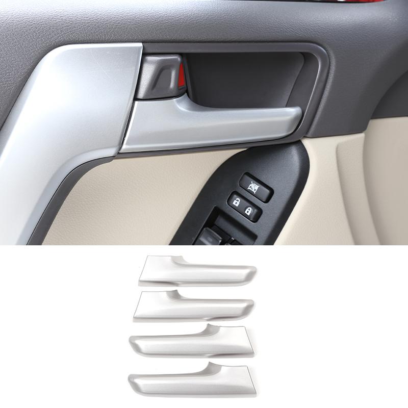 

Для Toyota Land Cruiser Prado FJ150 150 2010-2018 ABS Автостайлінг Накладки на внутрішні ручки дверей Декоративні наклейки Аксесуари срібний