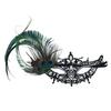 Diamond Decorated Masquerade Mask Elegant Phantom Mask Peacock Feather Mask  Costume Party