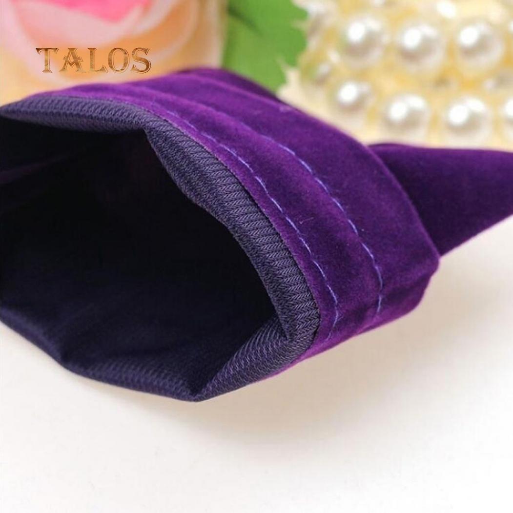 

10 шт. бархатные сумки для хранения свадебных сувениров сумка для упаковки ювелирных изделий подарочная сумка коробка чехлы 10pcs фиолетовый