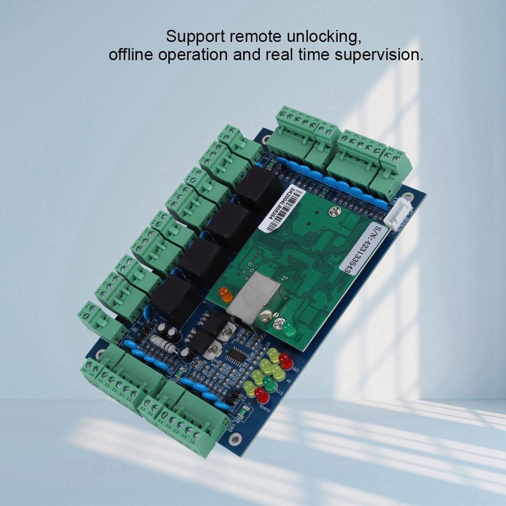 Network TCP/IP Access Control Panel Board Reader  for Wiegand 4 Door Use