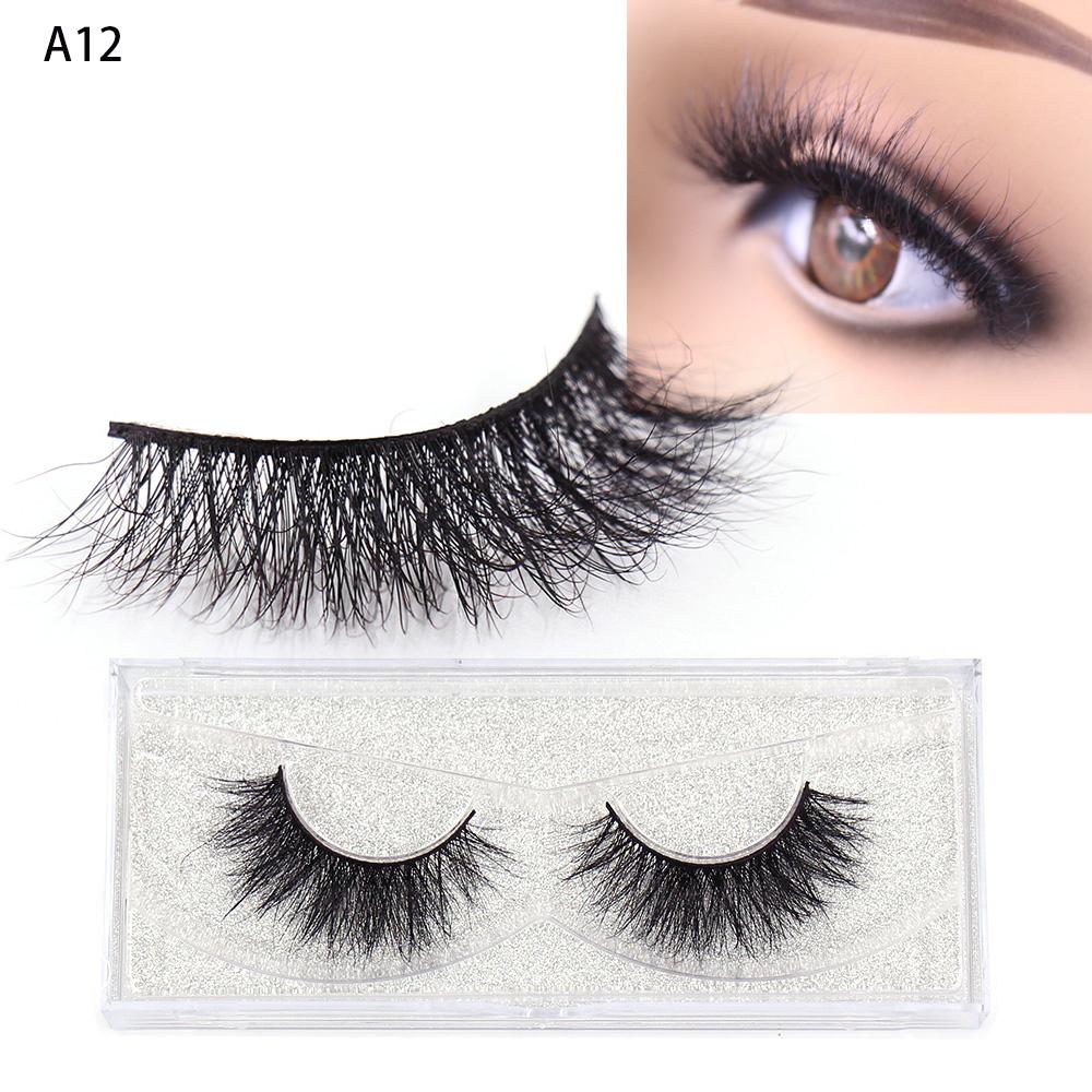 

LEHUAMAO 3D Mink Eyelash Fluffy Cross Thick Natural Fake Eyelashes Lashes Dramatic Makeup Eye Lashes Handmade False Eyelash 1PCS With Soft Box