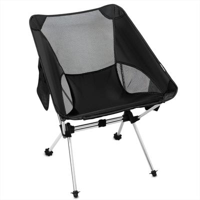 Scaun de camping PYKES PEAK Tip normal CH-01 Tip de asamblare Scaun de camping ușor pliabil [NORMALBLACK]