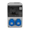 Construction Distribution Board Erbetka 16A 2X230V Ip54 Fi With Protection. With Sockets
