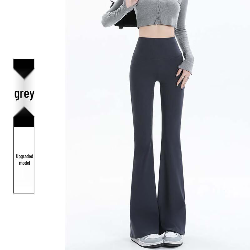 JOHLIN DREAM Women s High-Waist Flared Shark Pants L