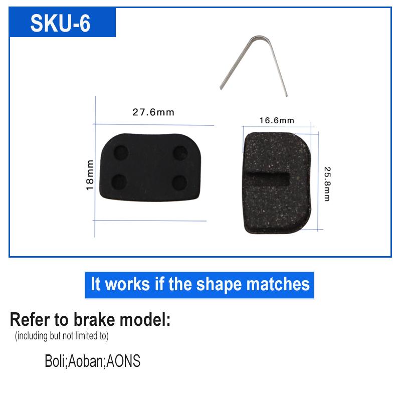 4 par Resin sykkel sykkel skive bremseklosser for SHIMANO SRAM AVID HAYES Magura Formula og scooter sykkel skive bremse