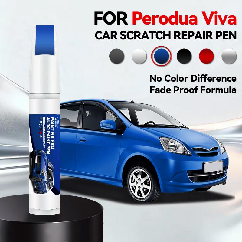 Fahrzeug zur exklusiven Nutzung Für 1990-2026 Perodua Viva Lackreparaturstift Ausbesserungsstift Kratzerentferner DIY Autozubehör Schwarz Weiß