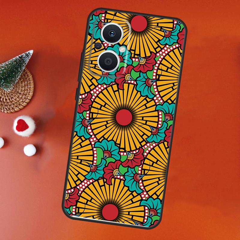 

African Wax Fabic Case For OPPO Find X9 X5 X6 X8 Pro OPPO Reno 14F 13F 12F 11F 10 12 13 14 Pro 7 8 Lite Cover OPPO Reno14 Pro