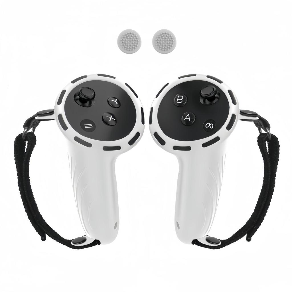 Silikonowa osłona ochronna i pasek do zestawu słuchawkowego Meta Quest 3 VR All-in-One i kontrolera