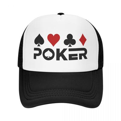 Playing Card Poker Baseball Cap Women Unisex Breathable Card Game Gift Trucker Hat Sports Summer Hats Snapback Caps