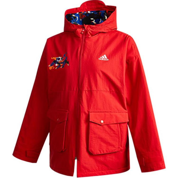 Adidas Jackets & Coats CNY Red Teenagers GT1742 140
