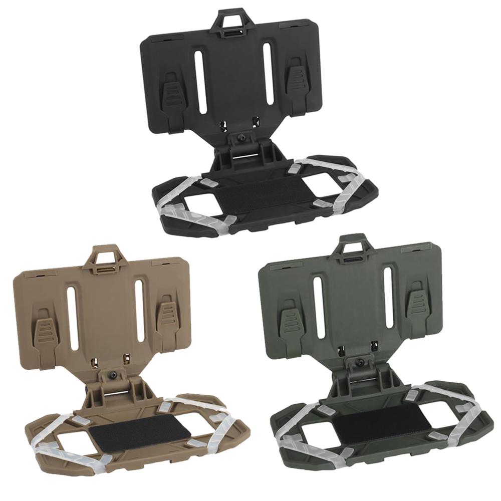 Outdoor Tactical MOLLE Folding Navigation Board Airsoft Map Case Admin Panel Mobile Phone Holder for Size 4.7-6.7in