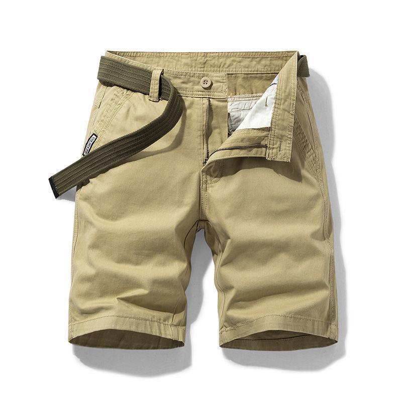 Men's Summer Casual Multi-Pocket 5-Point Shorts for Middle-Aged and Elderly - Large Size