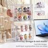 1/2PCS Handmade Transparent Ladder Anime Car Model Storage Box Three Layer Dustproof Blind Jewelry Sorting Display Acrylic