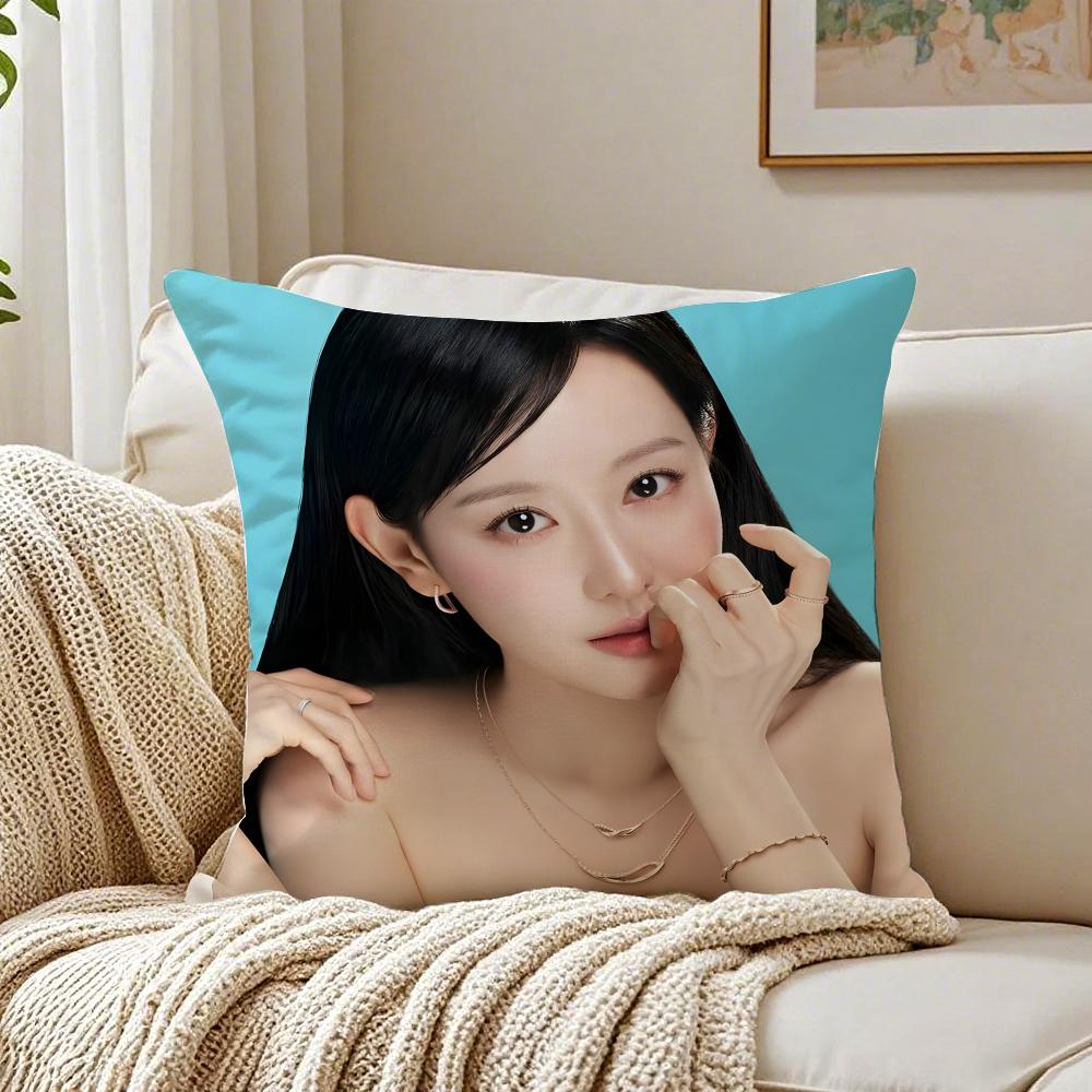 Kim Ji Won Queen of Tears Cushion Cover Linen Minimalist Soft for Sofa Bed Home Room Decor