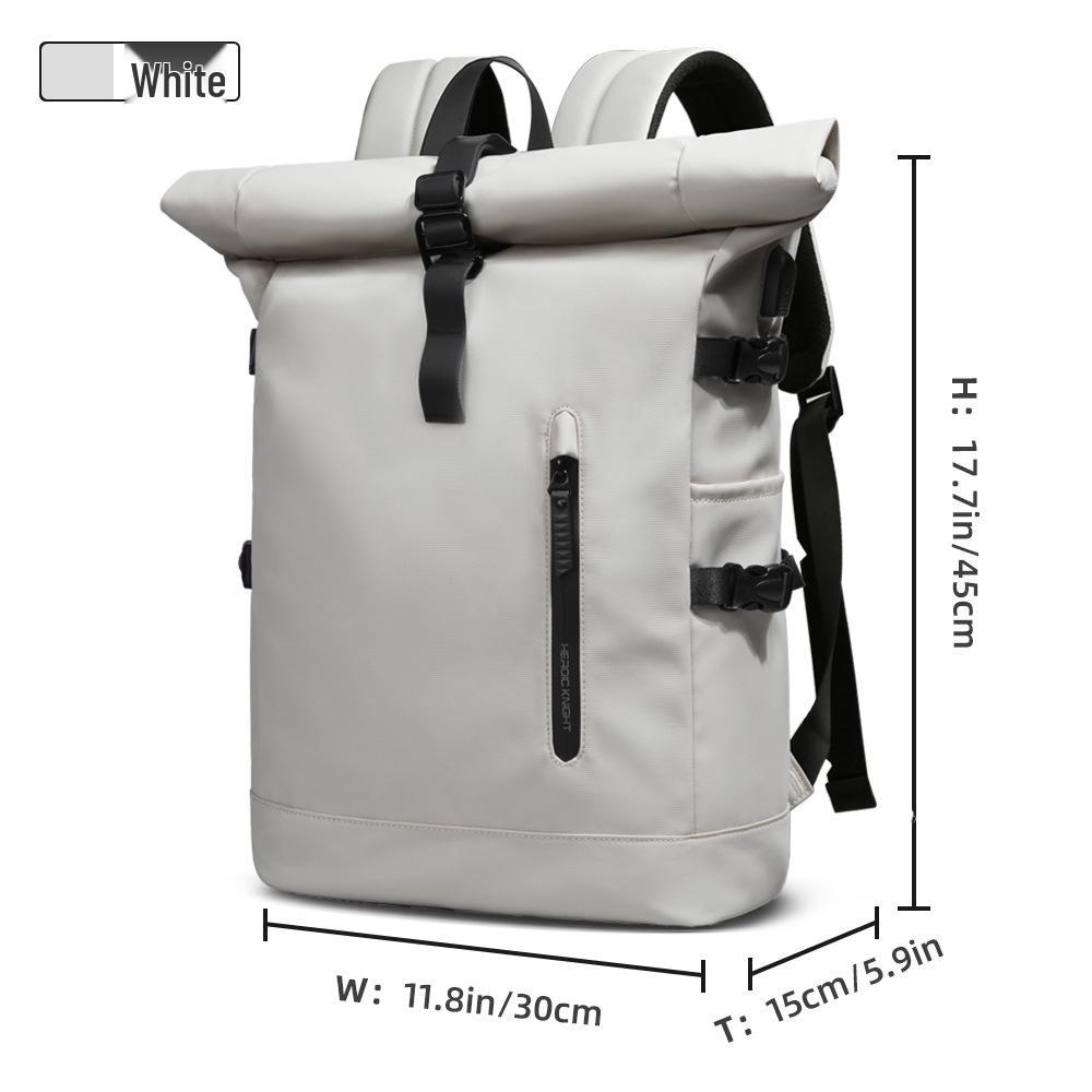 

Cross-border Men s Trendy Outdoor Travel Laptop Backpack белый