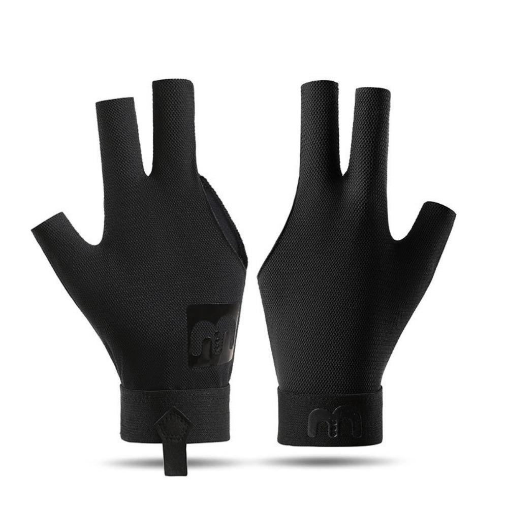 

Left Hand Three Fingers Glove Elastic Snooker Billiard Glove Billiards Glove Fitness Accessories