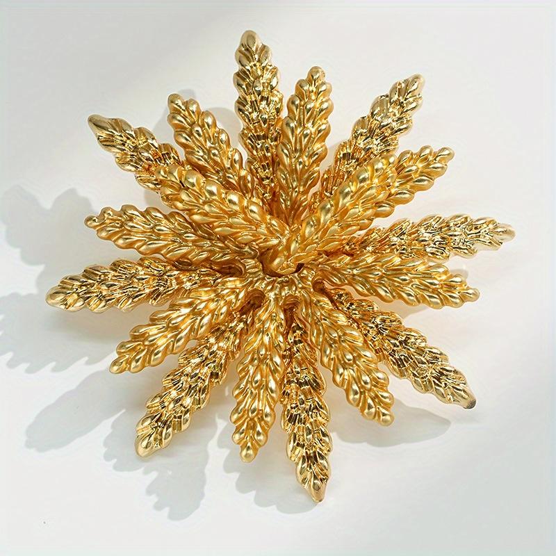 

Vintage Classic Multi-layers Wheat Brooch Badges For Women Men Retro Simple Design Corsages Pin золотистый