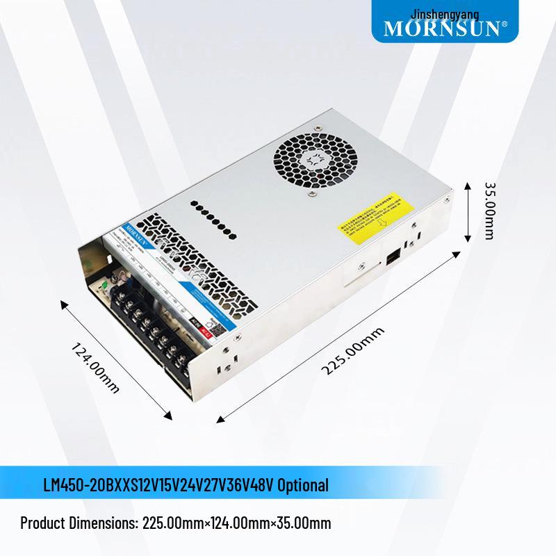 450W LM450-20B24S Switching Power Supply: 12V/15V/27V/36V/48V Transformer, 220V Input