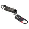 Extended Beam Anti-theft Combination Padlock with Retractable Steel Cable for Luggage, Gym, Dormitory, Cabinet, and Door Security