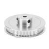 Synchronous Wheel 80T 5mm GT2 Timing Belt Pulley Alloy Steel for 3D Printer CNC Lathe Silver