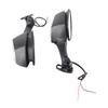 Motorcycle Rear View Mirrors with LED Turn Signal Lights Replacement for NINJA ZX10R 2011?2015