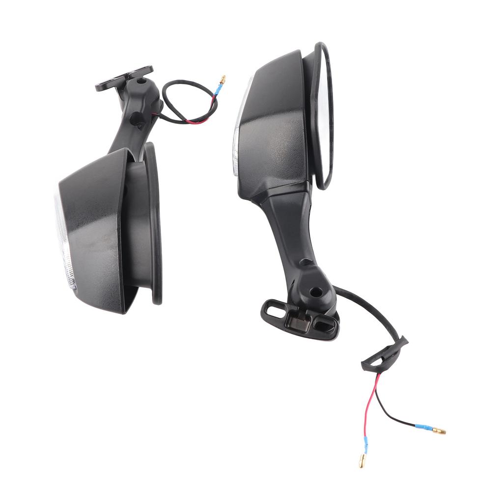 Motorcycle Rear View Mirrors with LED Turn Signal Lights Replacement for NINJA ZX10R 2011?2015