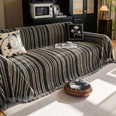 Fodera Divano Casa Ciniglia a Righe Tappetino per Divano Coperte Plaid per Tutte le Stagioni Coperta per Campeggio Picnic Copertura Divano