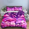Fantasy Unicorn Flamingo Set Multiple Sizes Kid'S And Adults' Bedroom Exquisite 3Pc Bedding Set, Gift