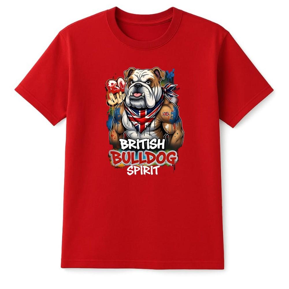 British Bulldog TShirt Union Jack British National Pride Unisexs Unisexs Shirt Top S