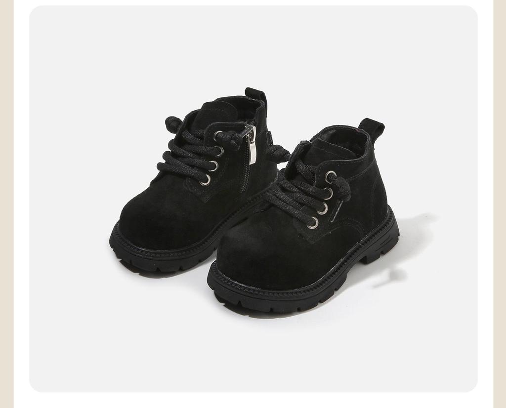 Winter Toddler Boots: Cotton Baby Walker & Martin Boots with Plush Lining