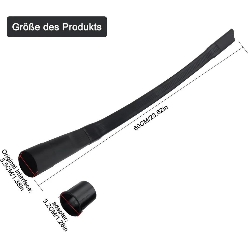 2025 News 35mm-32mm Hose Vacuum Cleaner Adapter Replacement Port Durable Black Crevice Tool Accessories Kit Corner Flexible New