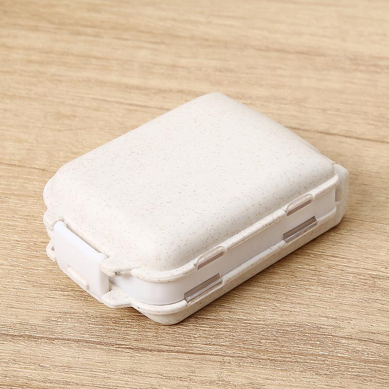 2Pcs Portable Mini Pill Box Medical Kits Vitamin Pills Box Storage Box Pill Container Health Travel Supplies