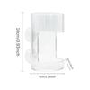 Transparent Square Round Aquarium Feeder Bowl Fish Feeder Aquarium Feeder Food Dispenser Fish Shrimp Feeder with Suction Cup