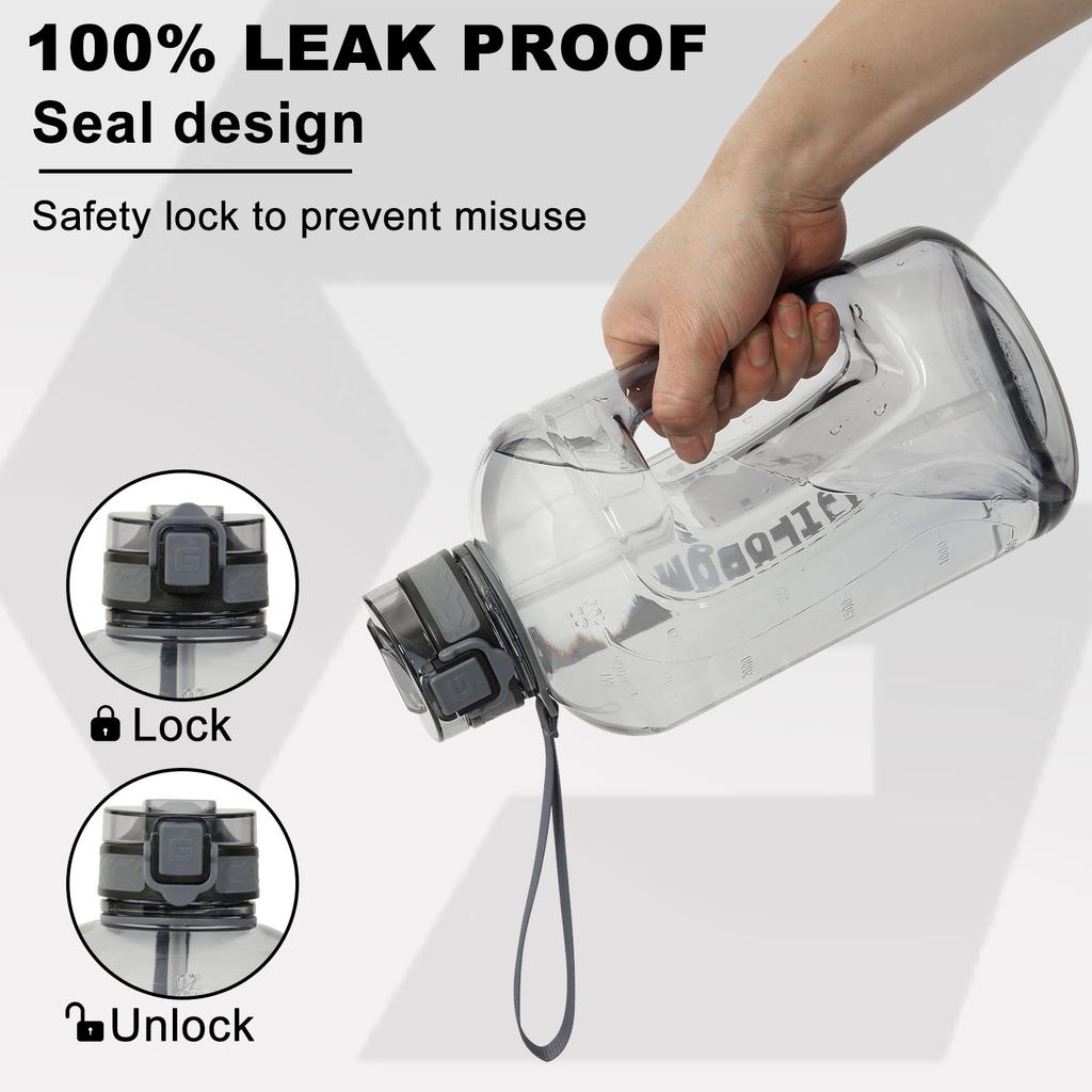 3L velkokapacitní sportovní láhev na vodu venkovní fitness konvice plastový hrnek na pití vody přenosný pro studenty tělocvičnu velký džbán