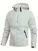 Spring and Autumn Men's Waterproof Rain Jacket Lightweight Outer Hooded Outdoor Raincoat Hiking Windproof Jacket Climbing Outdoor Jackets