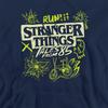 Stranger Things: Tales from Â´85 Unisex Adult Graffiti Glow Hoodie