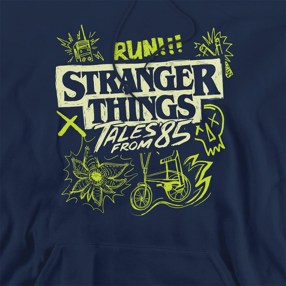 Stranger Things: Tales from ´85 Unisex Adult Graffiti Glow Hoodie