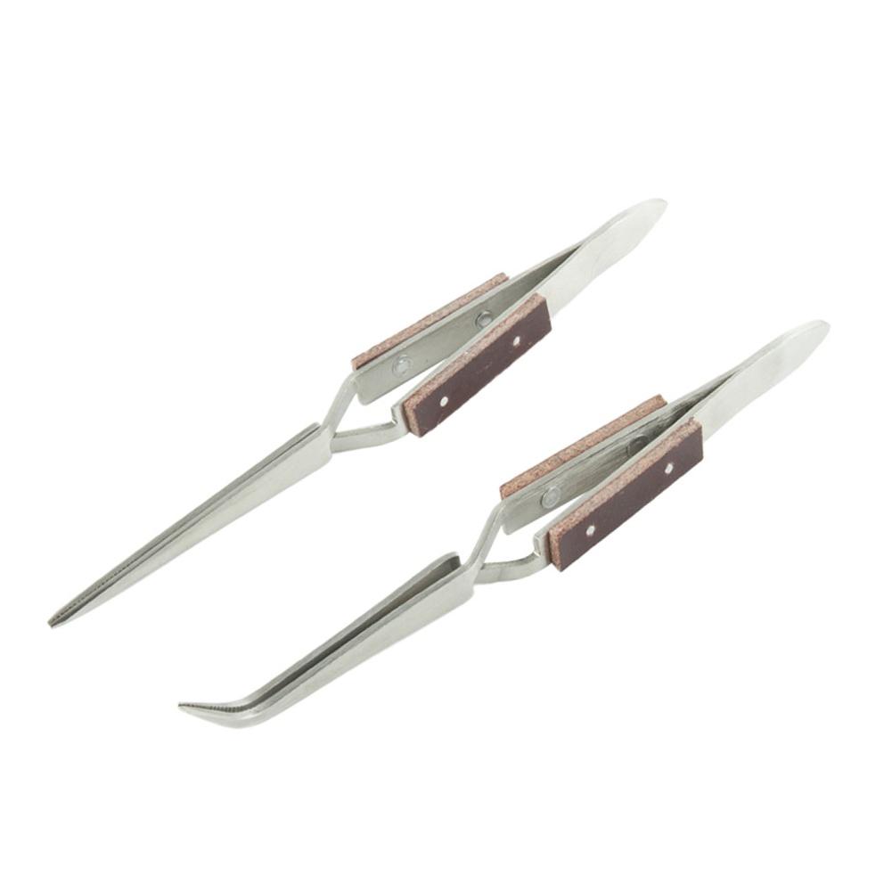Craft Repair Tweezer Cross-Locking Tweezer Head Tweezer Jewelry Soldering