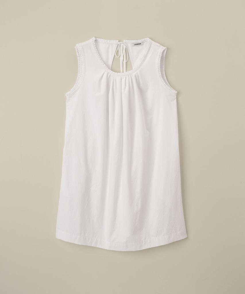 Limekeu Open Back Sleeveless Dress White