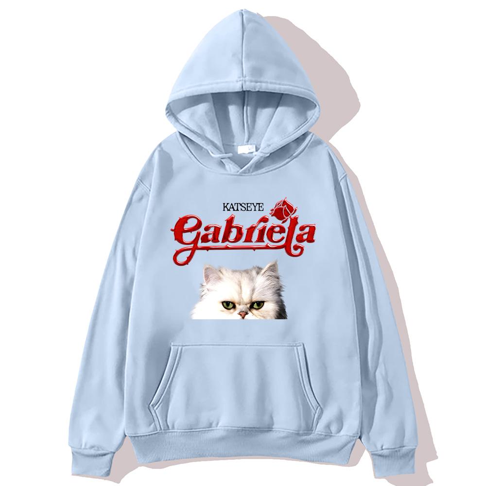 

Kpop Katseye Повсякденне худі Katseye Gabriela Cat Графічний пуловер Жіночий Чоловічий Довгий рукав Y2K Одяг Мода Оверсайз Вуличний одяг S