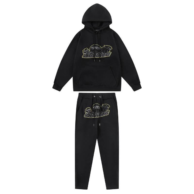 Streetwear Hooded Sweatshirt Set Loose Fit Embroidery Winter Casual Top Youth