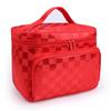 Foldable Jacquard Fabric Large Women's Makeup & Jewelry Travel Toiletry Bag