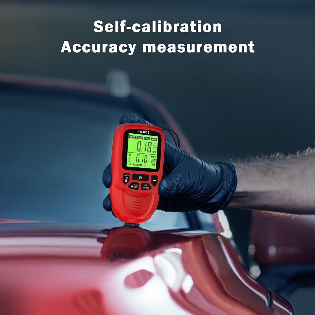 High-precision Car Paint Thickness Gauge For Metal Coatings Detection Thickness Gauges Are Used Black