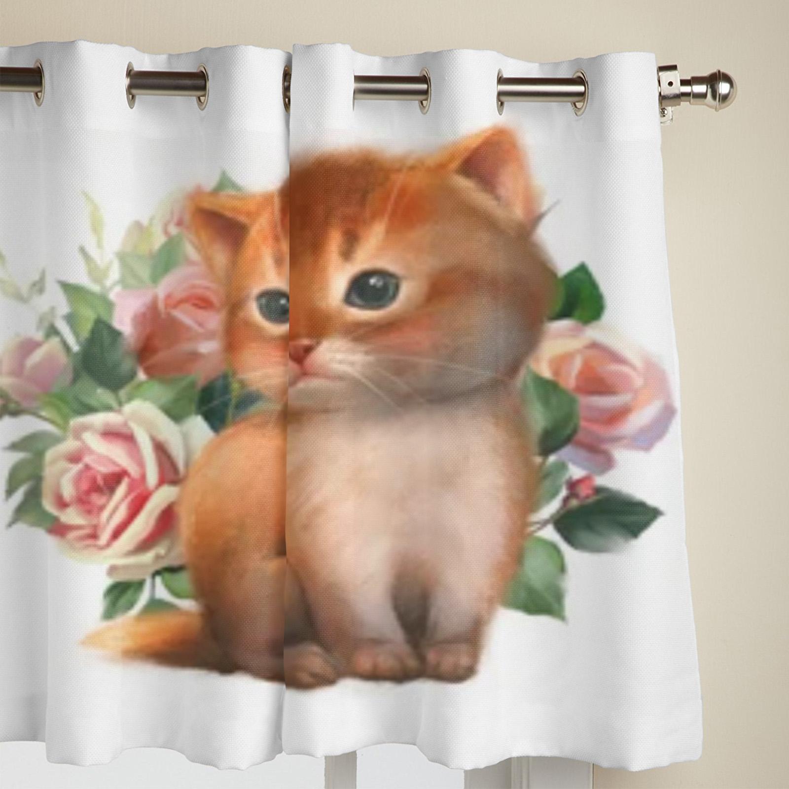 Милый кот с розами — фото 4