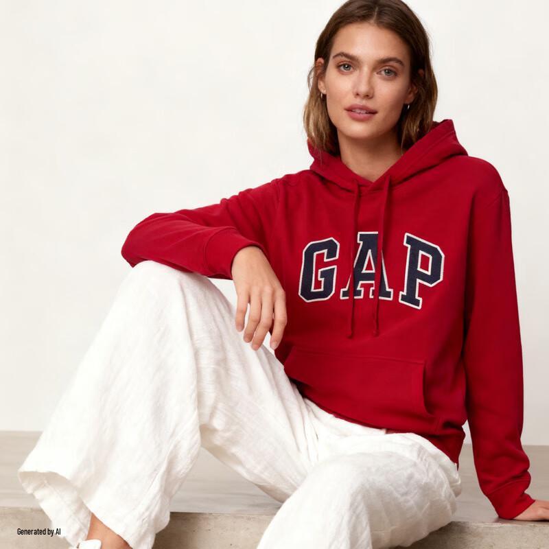 Gap Unisex Fleece-Lined Logo Hoodie
