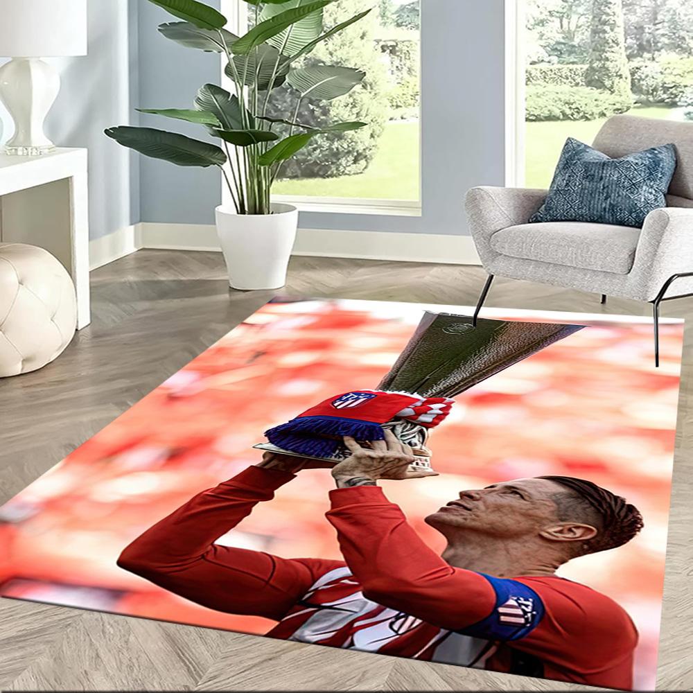 Atletico Madrid Carpet Suitable For Game Room Outdoor Living Rooms Hallway Antislip Rug Anime Office Decor Best For Christmas