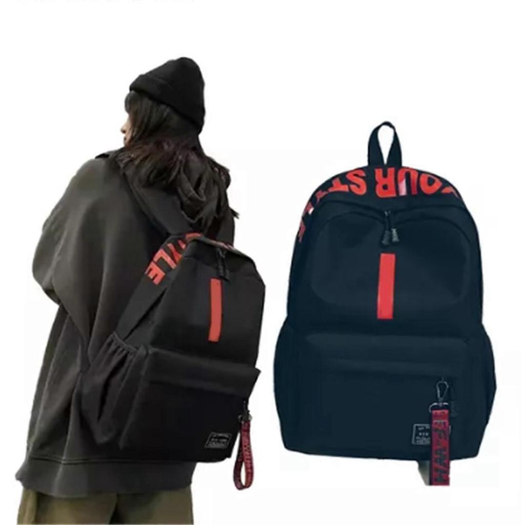 Student Backpack Large Capacity Fashion English Letters Contrast Color Travel Backpack for School Travel Work Everyday 26-27s