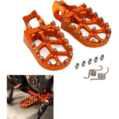 CNC T7 7075 Aluminum MX Foot Pegs Footpegs Rest Pedals - 16-17 125-300 SX/SX-F EXC/EXC-F XC/XC-F/XC-W TX/FX 16-17 125-400 TC FC TE FE TX