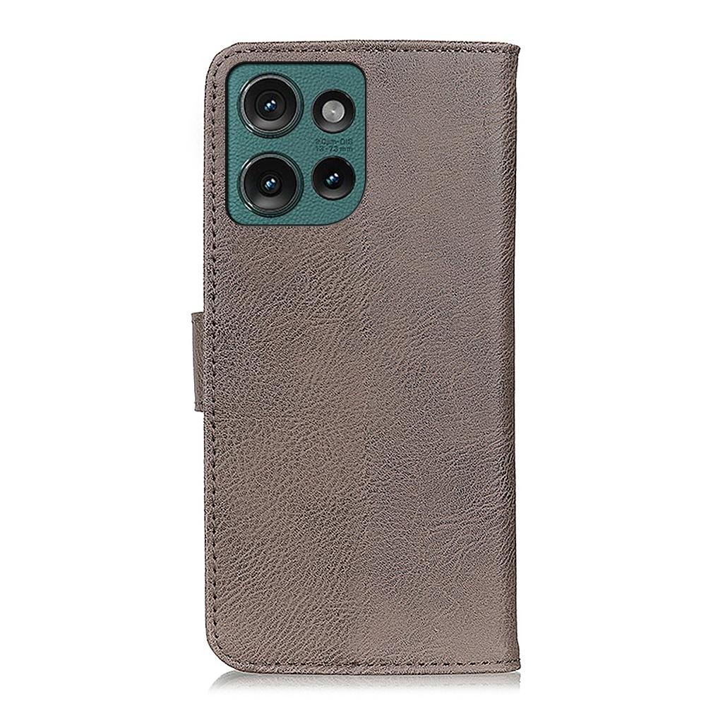 KHAZNEH For Motorola Edge 50 Neo 5G/Moto S50 5G/Thinkphone 25 5G Wallet Case Cowhide Texture Leather Flip Phone Cover