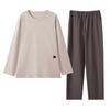 Men's Modal Long Sleeve Pajama Set – Outdoor Wearable, Plus Size, Loose Fit, Casual Homewear for Spring, Autumn, and Winter
